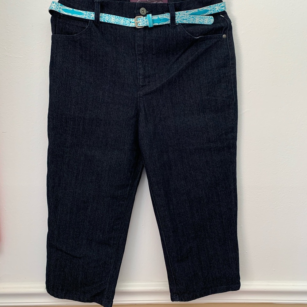 Gloria Vanderbilt stretch high rise‎ capri size 12
